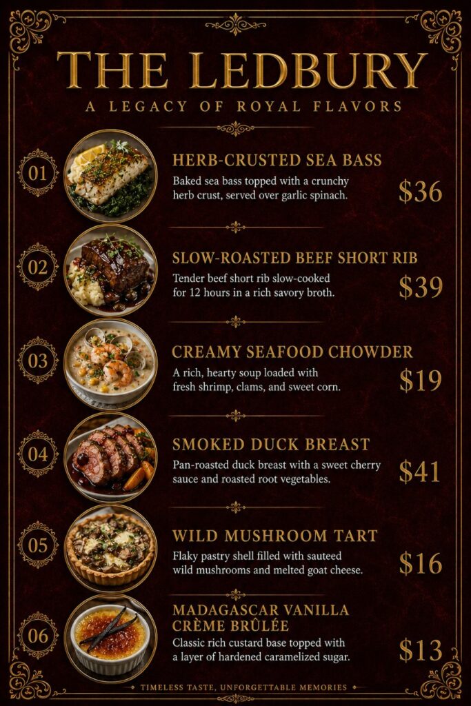 Restaurant Menu Descriptions 